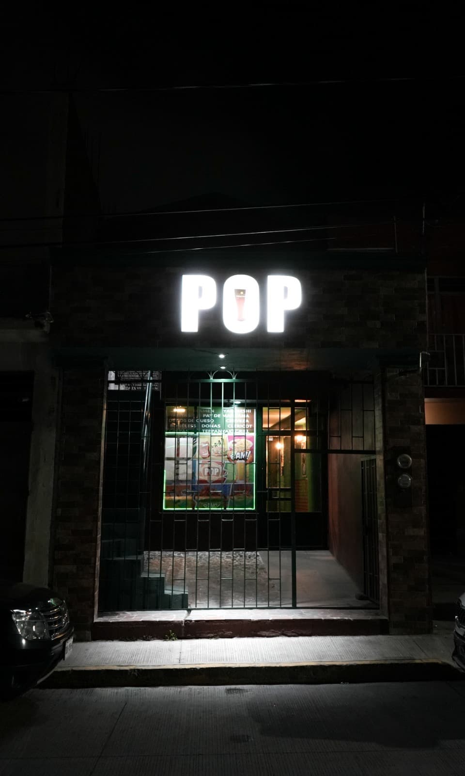 Entrada del restaurante POP Perote